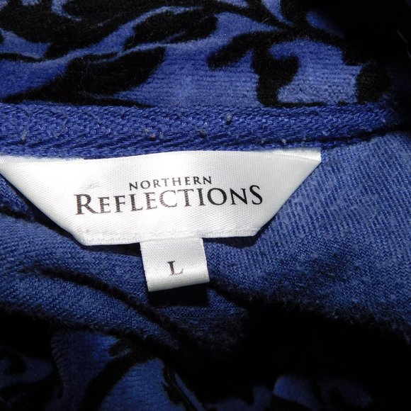 Northern Reflection Womens L Purple Black Velour Full Zip Track jacket - Picture 2 of 10